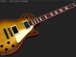 gibson les paul electric guitar 3D Model