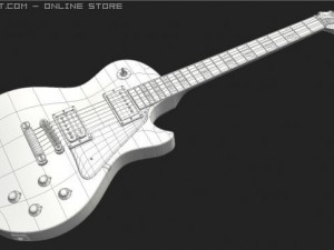 gibson les paul electric guitar 3D Model