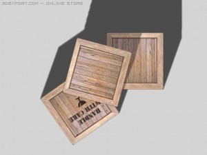 low poly crate 3D-Modell