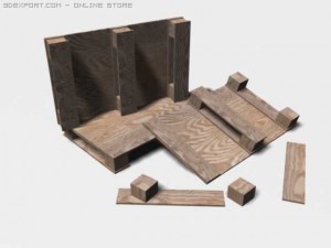 pallet destructable 3D मॉडल