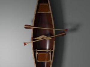 canoe 3D-Modell