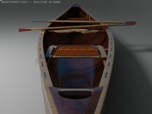 canoe 3D-Modell