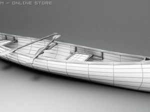 canoe 3D-Modell