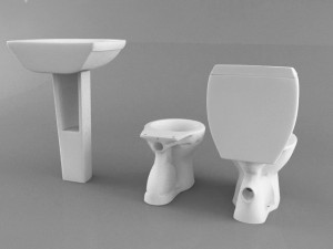 closts and sink 3D Model