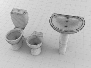 closts and sink 3D Model
