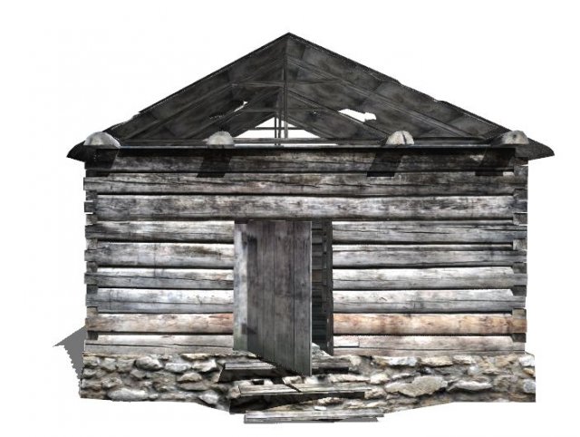 wooden house 3D Model .c4d .max .obj .3ds .fbx .stl .blend 