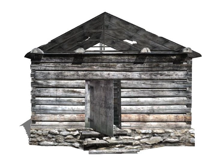 wooden house 3D Model .c4d .max .obj .3ds .fbx .stl .blend 