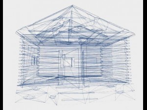 wooden house 3D Model