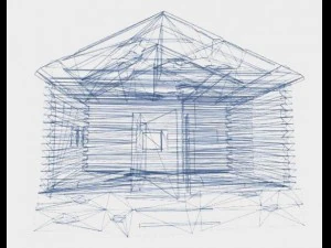 wooden house 3D Model