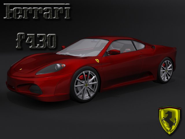 ferrari f430 3Dモデル .c4d .max .obj .3ds .fbx .stl .blend 