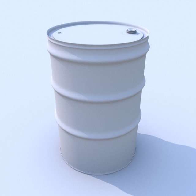 55 gallon drum barrel 3D Модель .c4d .max .obj .3ds .fbx .stl .blend 