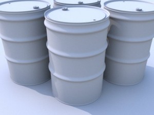 55 gallon drum barrel 3D Модель