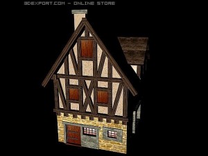 medieval house Model 3D
