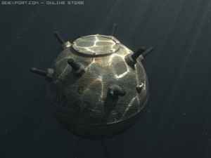 submarine mine 3D Модель
