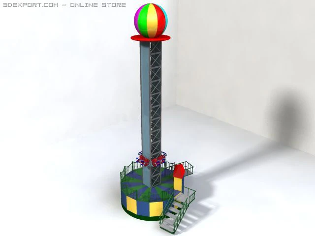 crazy tower 3D Model .c4d .max .obj .3ds .fbx .stl .blend