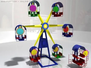 ferris wheel sun 3D Model