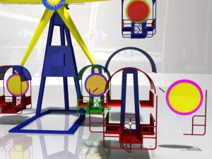 観覧車の太陽 3Dモデル