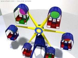 ferris wheel sun 3D Model
