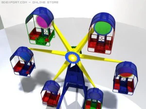 観覧車の太陽 3Dモデル