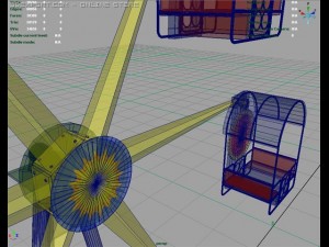 ferris wheel sun 3D Model