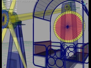 ferris wheel sun 3D Model