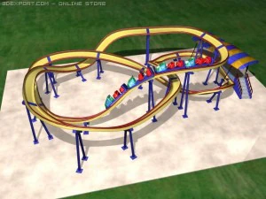 롤러코스터 3D 모델