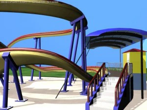 롤러코스터 3D 모델