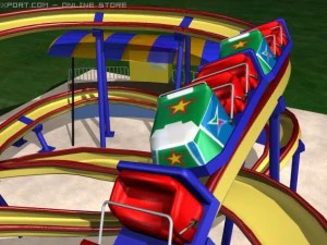 롤러코스터 3D 모델