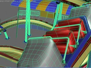 롤러코스터 3D 모델