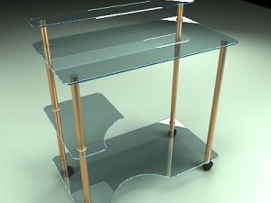 glass table 3Dモデル