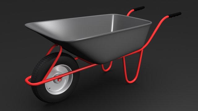 wheebarrow1 3D Model .c4d .max .obj .3ds .fbx .stl .blend 