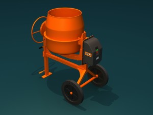 concrete mixer Model 3D