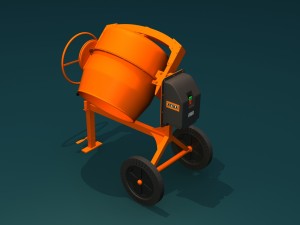 concrete mixer Modello 3D