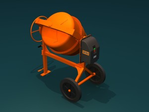 concrete mixer Modello 3D