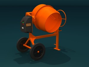 concrete mixer Modello 3D