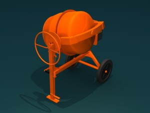 concrete mixer Modello 3D