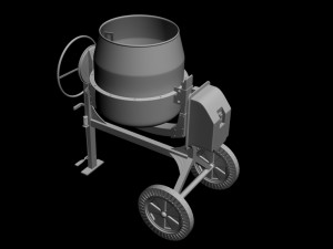 concrete mixer Modello 3D