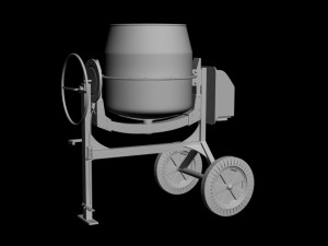 concrete mixer Modello 3D