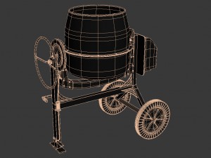 concrete mixer Modello 3D