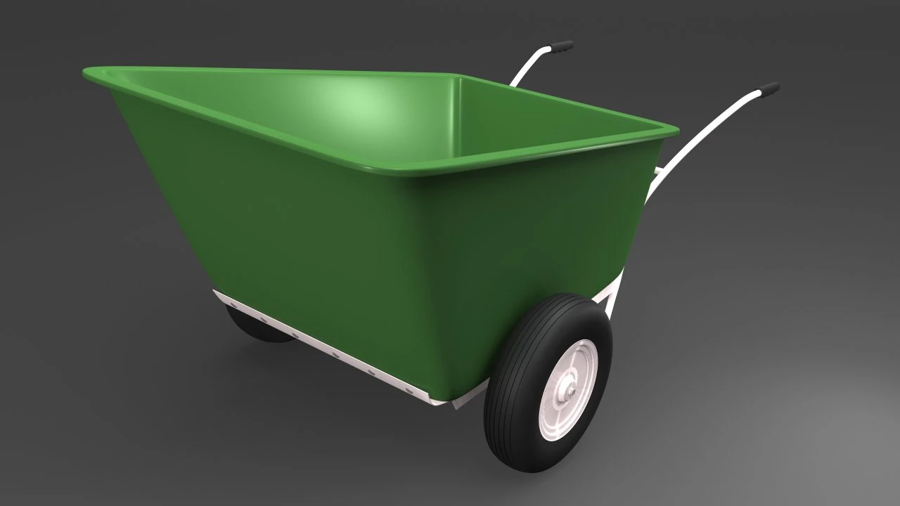 wheelbarrow 3D Model .c4d .max .obj .3ds .fbx .stl .blend 