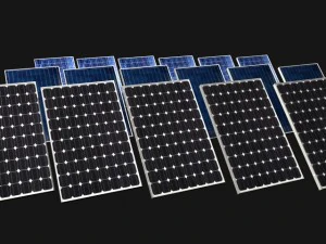 сонячна панель - 3 види 3D Модель