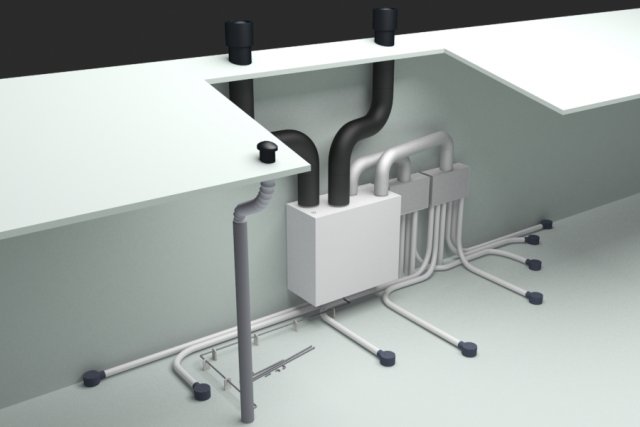 ventilation unit 3Dモデル .c4d .max .obj .3ds .fbx .stl .blend 