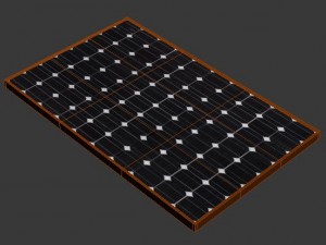 solar photovoltaic panel 3D Model