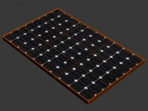 solar photovoltaic panel 3D Model