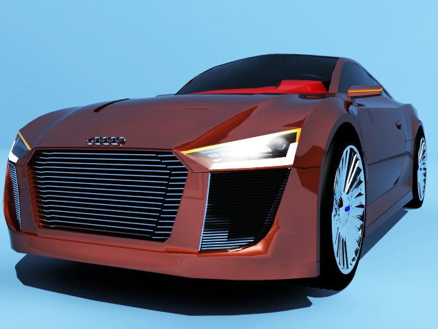 audi etron spyder concept 3D Model .c4d .max .obj .3ds .fbx .stl .blend 