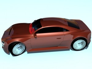 audi etron spyder concept 3D Model