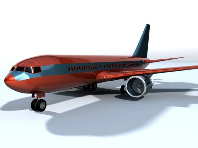 boeing 767 airplane 3D Model .c4d .max .obj .3ds .fbx .stl .blend 