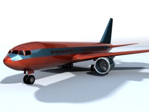 boeing 767 airplane Model 3D