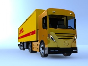 semi trailer truck Modello 3D