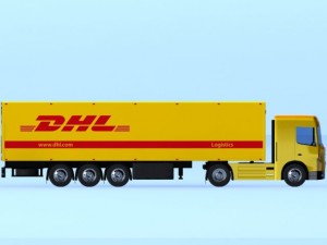 semi trailer truck Modello 3D